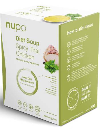NUPO DIET SOUP SPICY THAI CHICKEN 384G (12 SERVINGS)