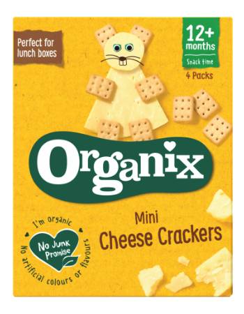 ORGANIX MINI CHEESE CRACKERS 4 PACKS