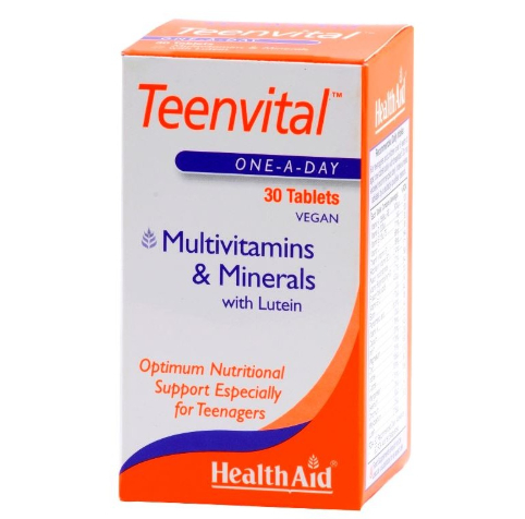 HEALTH AID TEENVITAL MULTIVITAMINS & MINERALS 30 TABLETS