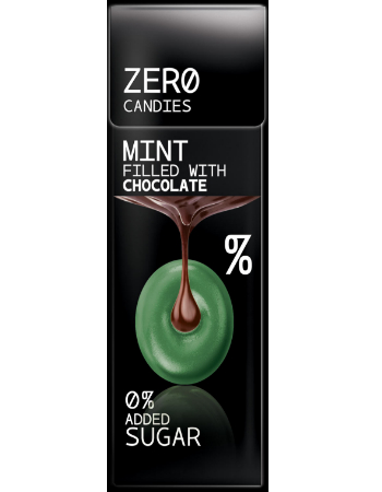 ZERO CANDIES MINT FILLED WITH CHOCOLATE 0% ADDED SUGAR