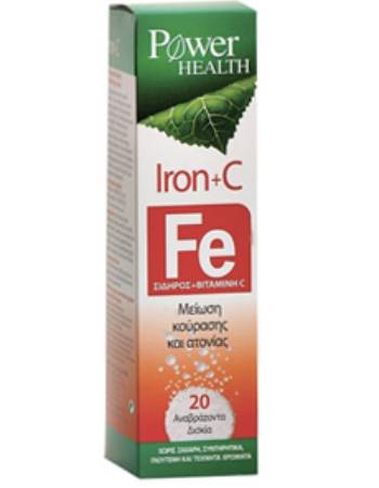 POWER HEALTH IRON + C - 20 EFFERVESCENT TABLETS