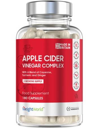 WEIGHTWORLD APPLE CIDER VINEGAR 180 CAPSULES