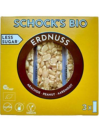 SCHOCKS BIO PEANUT BAR 75G