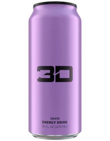 3D ENERGY DRINK GRAPE 473ML