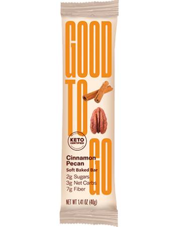 GOOD TO GO KETO CINNAMON PECAN BAR 40G