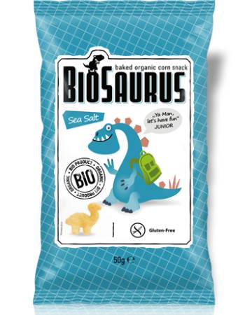 BIOSAURUS CORN SNACK SALT 50G