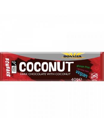 BONVITA COCONUT DARK CHOCOLATE BAR 40G