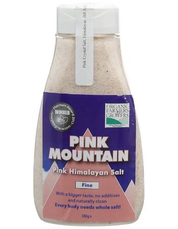 THE SALT SELLER PINK TABLE SALT (FINE) JAR 300G