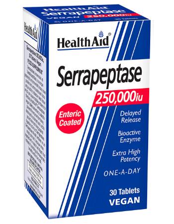 HEALTH AID SERRAPEPTASE 250,000IU 30 TABLETS