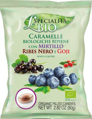 LE SPECIALITA' BIO BLUEBERRY BLACKCURRANT GOJI BERRIES CANDIES 80G