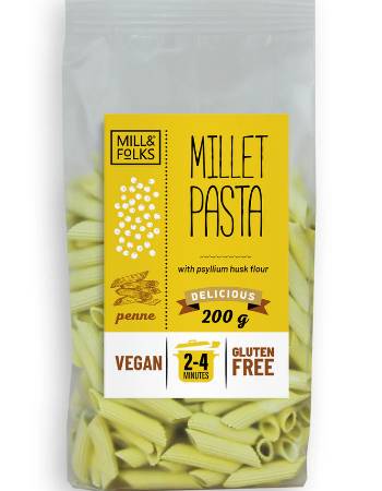 MILL & FOLKS MILLET PASTA PENNE 200G