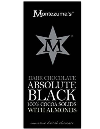 MONTEZUMAS ABSOLUTE BLACK WITH ALMOND 90G