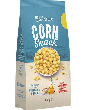 SOLIGRANO PUFFED CORN VINEGAR & SALT 60G