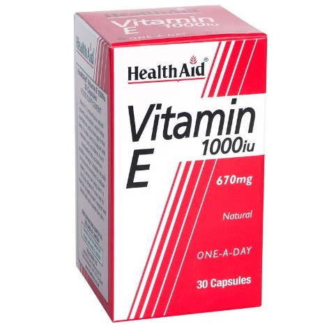 HEALTH AID VIT E 1000IU 30 CAPSULES