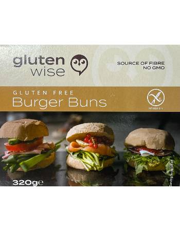 GLUTEN WISE 4 BURGER BUNS 320G