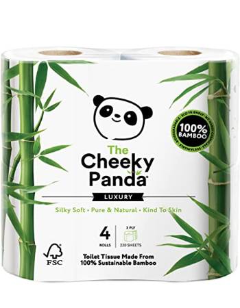 THE CHEEKY PANDA BAMBOO TOILET PAPER - 4 PACK