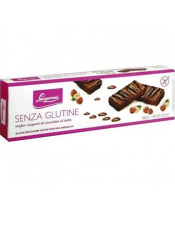 LAZZARONI WAFERS FILLED WITH HAZELNUTS CREAM 100G