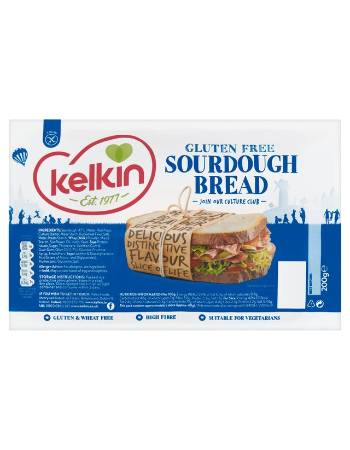 KELKIN GLUTEN FREE SOURDOUGH BREAD 200G