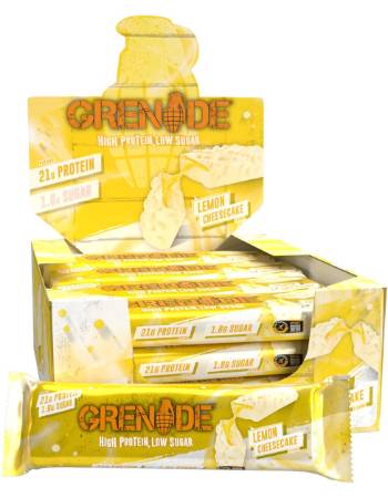 GRENADE CARB KILLA LEMON CHEESECAKE PROTEIN BAR 60G | BUY 12 AND SAVE