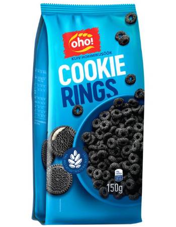 OHO BREAKFAST CEREAL COOKIE RINGS 140G