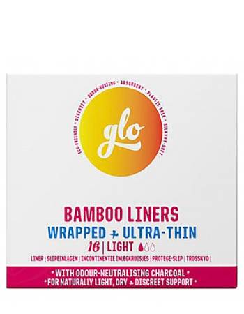 HERE WE FLO BAMBOO LINERS LIGHT FOR SENSITIVE BLADDER WRAPPED (16 PANTYLINERS)