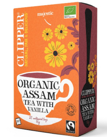 CLIPPER ASSAM TEA WITH VANILLA 20 BAGS