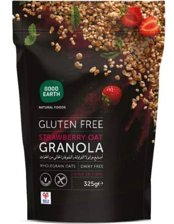 GOOD EARTH GLUTEN FREE OAT STRAWBERRY GRANOLA 325G