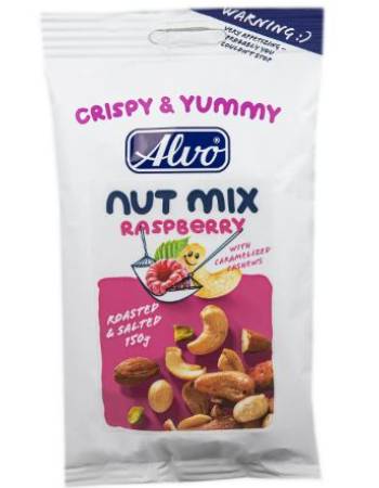 ALVO NUT MIX RASPBERRY WITH CARAMELIZED CASHEWS 150G