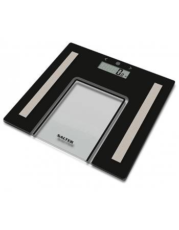 SALTER ULTRA SLIM GLASS ANALYSER SCALE BLACK