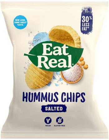 EAT REAL HUMMUS CHIPS SEA SALT 45G