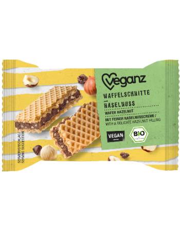 VEGANZ ORGANIC HAZELNUT WAFER 22G