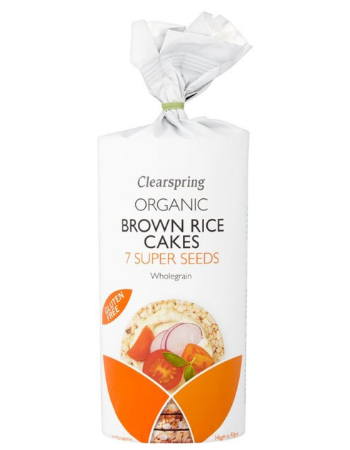 CLEARSPRING BROWN RICE CAKES 7 SEED 120G