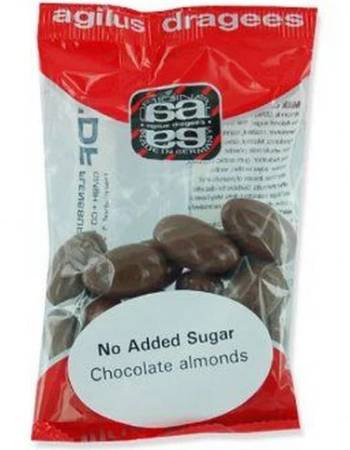 AGILUS DIAB CHOCOLATE ALMONDS 75G