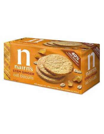 NAIRNS STEM GINGER OAT BISCUITS 200G