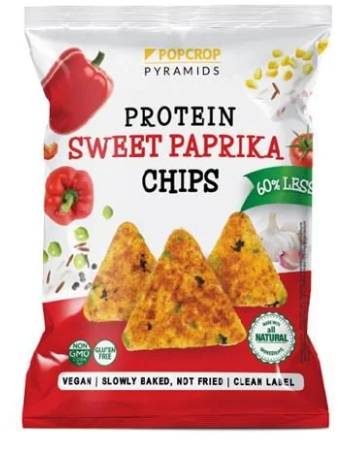 POPCROP PROTEIN SWEET PAPRIKA CHIPS 60G