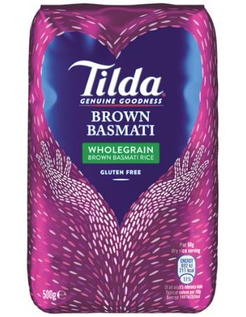 TILDA BASMATI BROWN RICE 500G