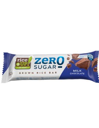 RICE UP ZERO SUGAR MILK CHOCOLATE BAR 18G