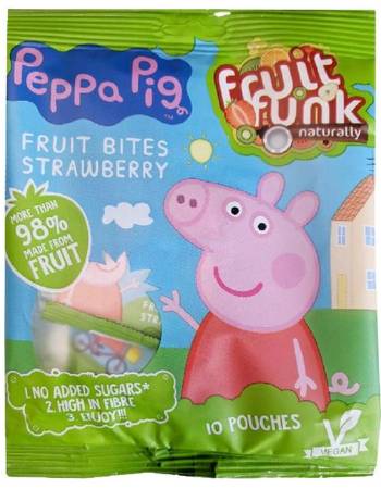 FRUIT FUNK STRAWBERRY PEPPA PIG 100G