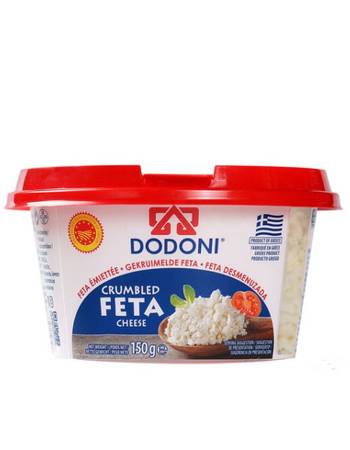 DODONI CRUMBLED FETA CHEESE 150G