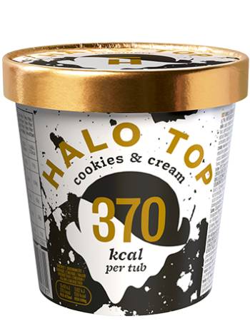 HALO TOP COOKIE & CREAM (370 CALORIES) 473ML