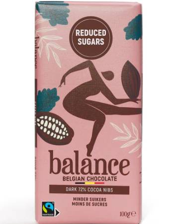 BALANCE DARK CHOCOLATE WITH COCOA NIBS 100G