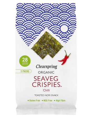 CLEARSPRING SEA VEGETABLE CRISPIES CHILLI 4G