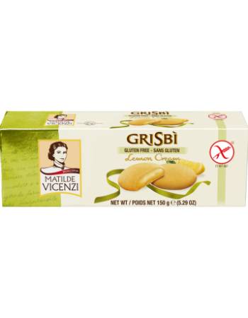 GRISBI GLUTEN FREE LEMON CREAM BISCUITS 150G