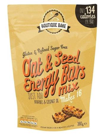 BOUTIQUE BAKE OAT & SEED ENERGY BAR MIX 360G