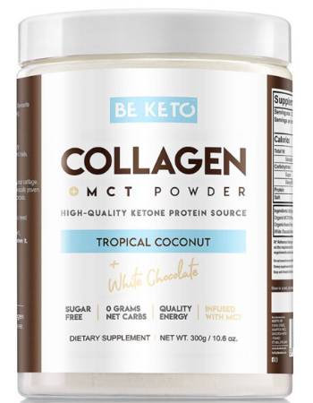 BE KETO COLLAGEN TROPICAL COCONUT WITH WHITE CHOCOLATE 300G | ONLINE OFFER