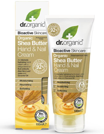 DR ORGANIC SHEA BUTTER HAND & NAIL CREAM 100ML