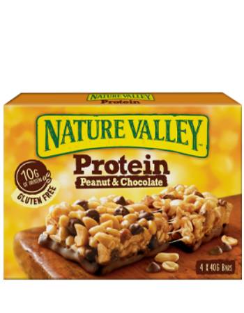 NATURE VALLEY PROTEIN PEANUT & CHOCOLATE (4 X 40G)