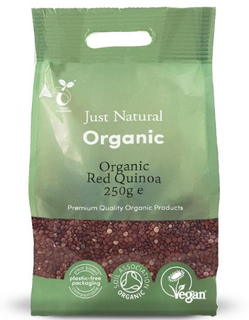 JUST NATURAL RED QUINOA 250G