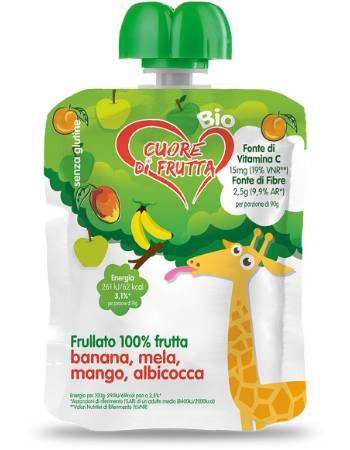 CUORE DI FRUTTA MELA BANANA MANGO 90G