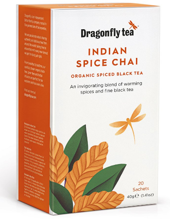 DRAGONFLY INDIA SPICE CHAI ORG BLACK TEA